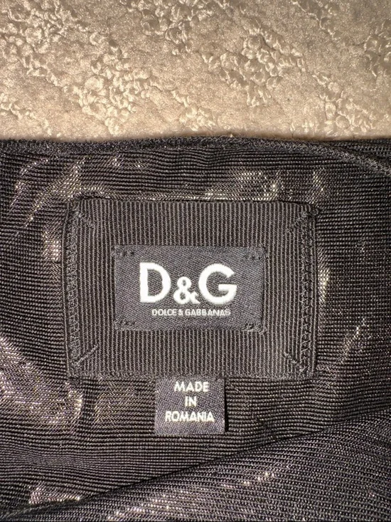 Dolce & Gabbana Black Textured Sheath Mini Dress - Picture 2 of 5